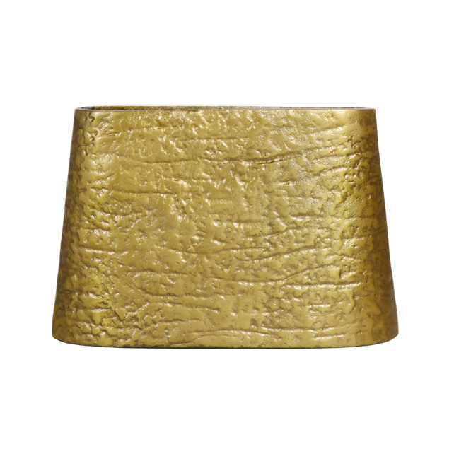 Vase ALU RAW/ANT.GOLD 30x8x20