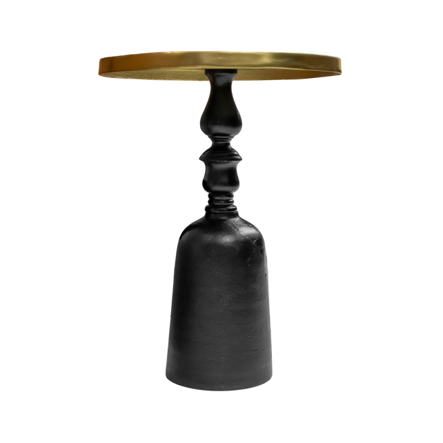 Side table ALU RAW/MATTBLACK BRONZE 36x36x47
