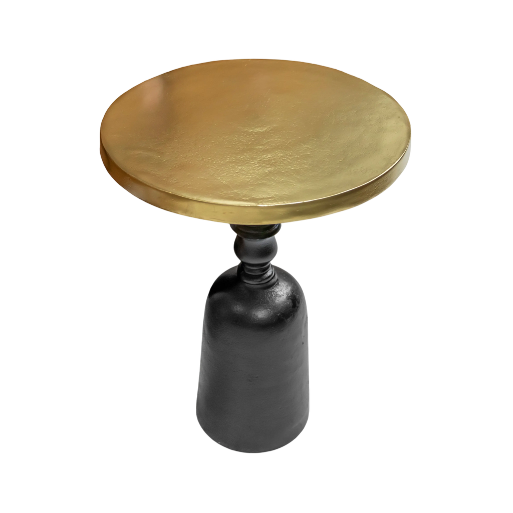 Side table ALU RAW/MATTBLACK BRONZE 36x36x47