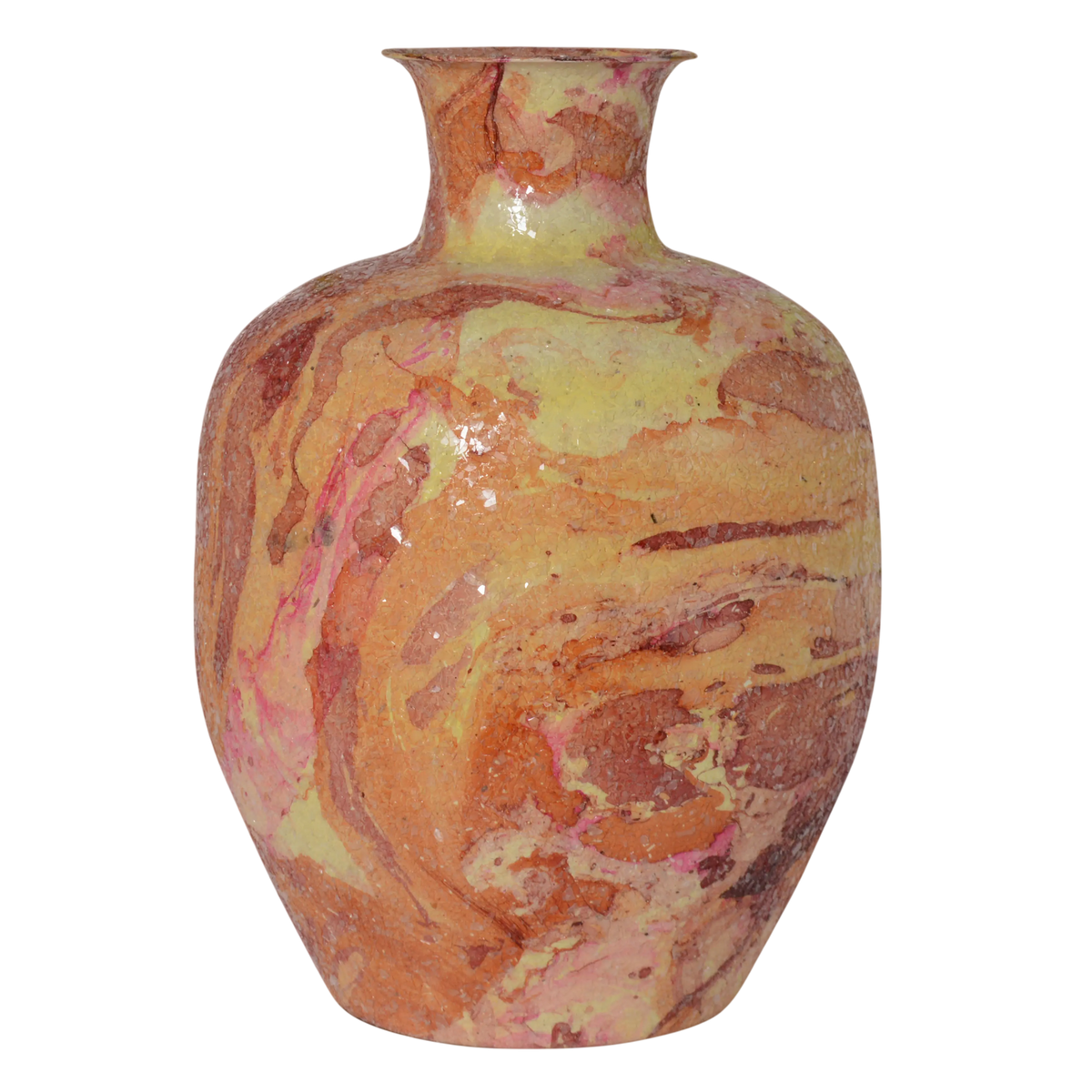 Vase yellow mosaic IR 33x33x49