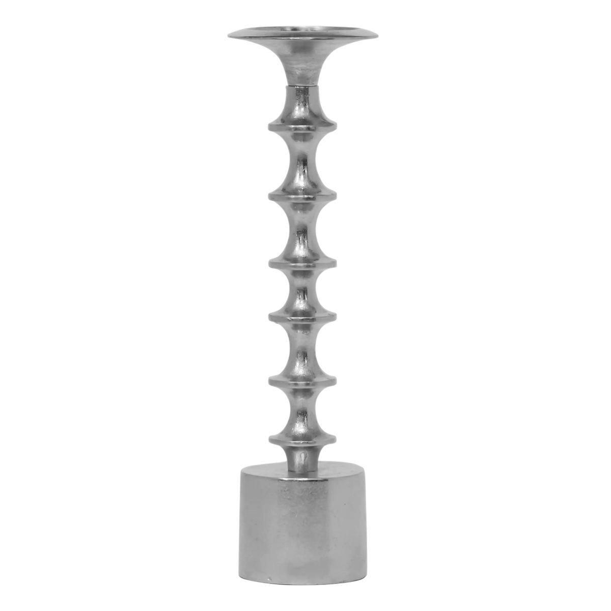 Candle holder ALU RAW/NI 13x13x42