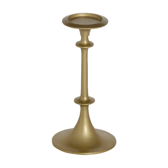 Candle holder ALU RAW/NEWBRONZE 16x16x34
