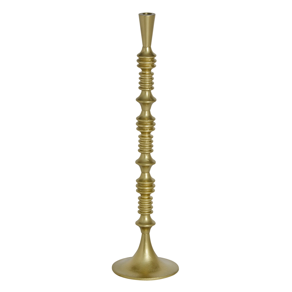SALE Candle holder ALU RAW/GOLD 16x16x62