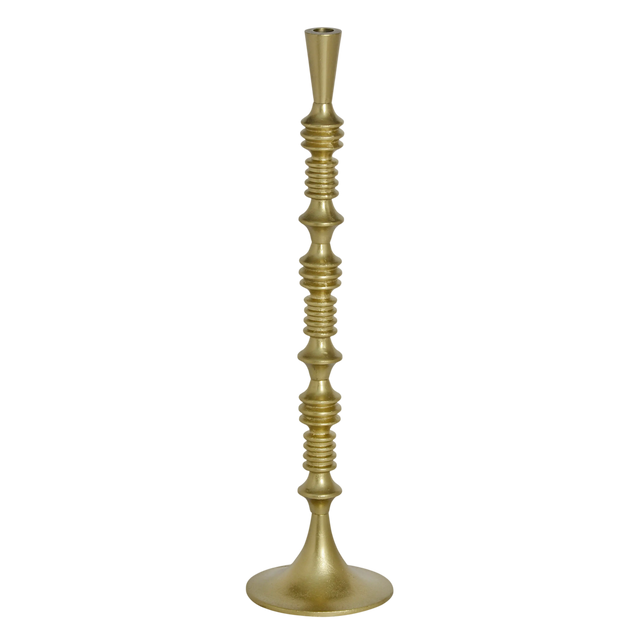 SALE Candle holder ALU RAW/GOLD 16x16x62