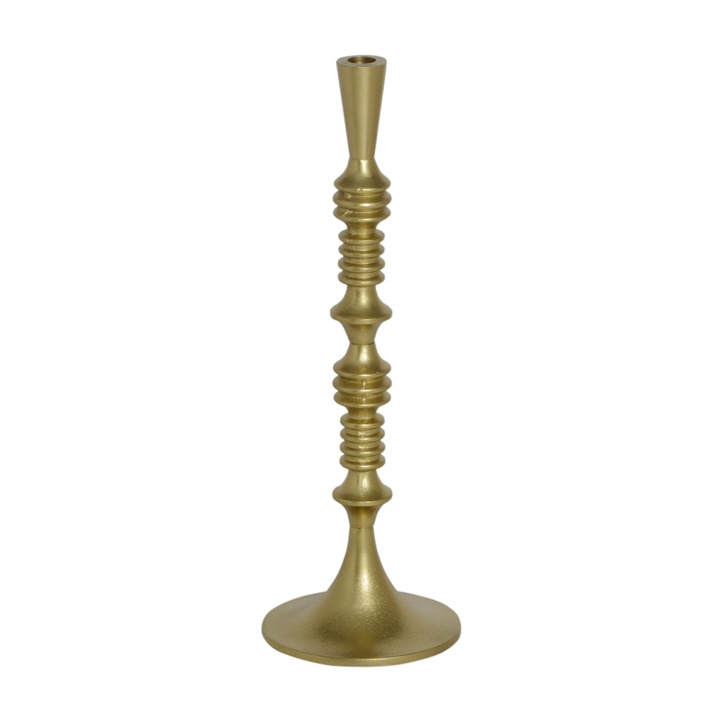 SALE Candle holder ALU RAW/GOLD 16x16x47