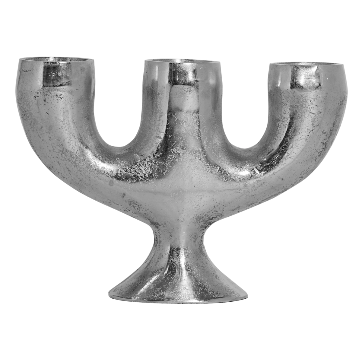Candle holder ALU RAW/NI 47x13x45