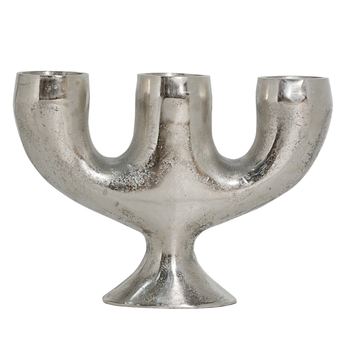 Candle holder ALU RAW/NI 47x13x45