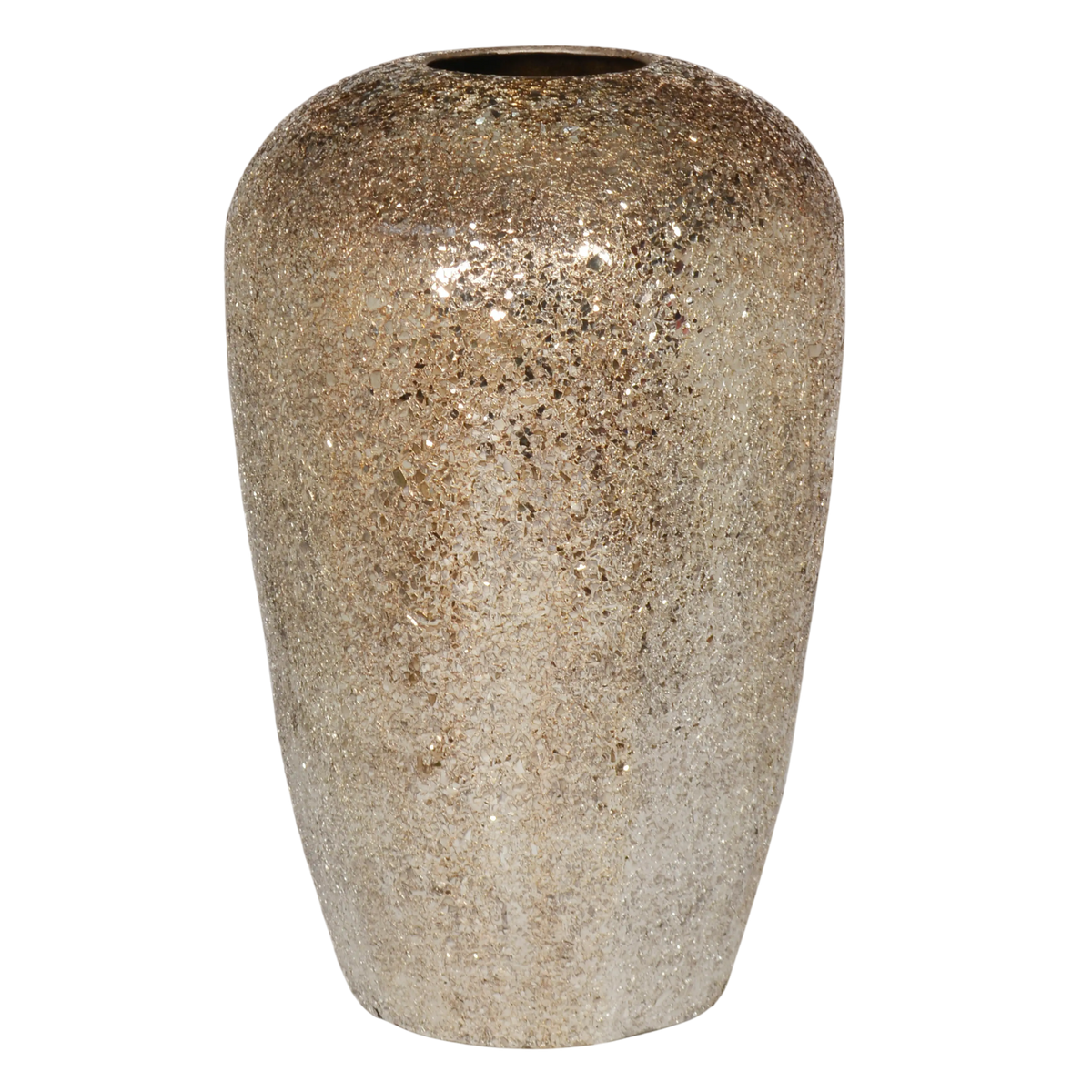 Vase champagnegold mosaic lacquared IR 42x42x68