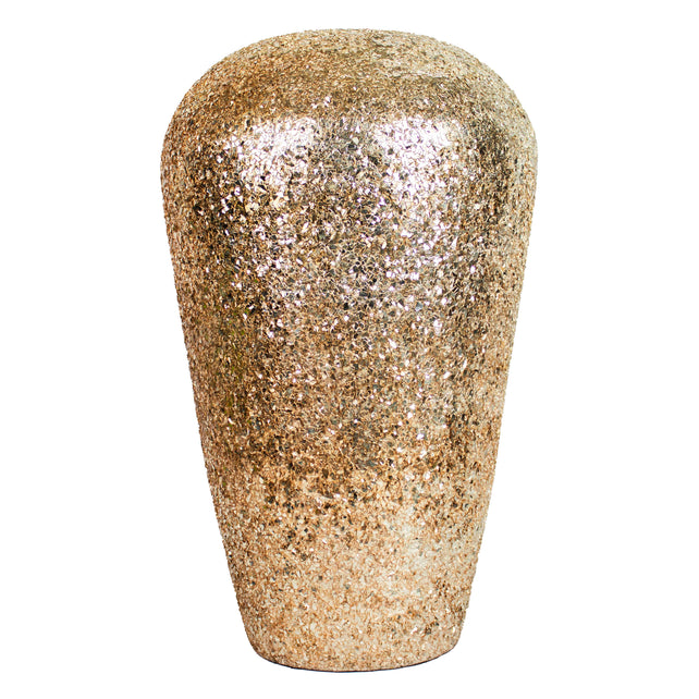 Vase champagnegold mosaic lacquared IR 32x32x49