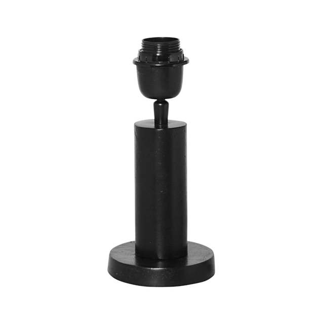 Lamp base ALU RAW/MATTBLACK 11x11x26