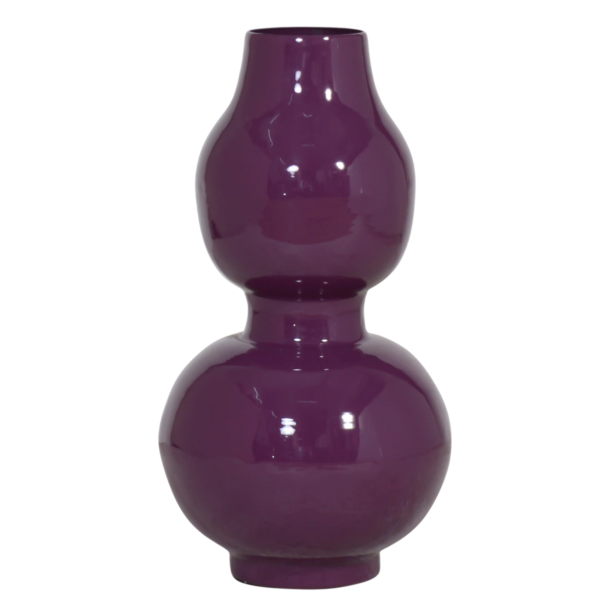 Vase dark purple enamel IR 21x21x35