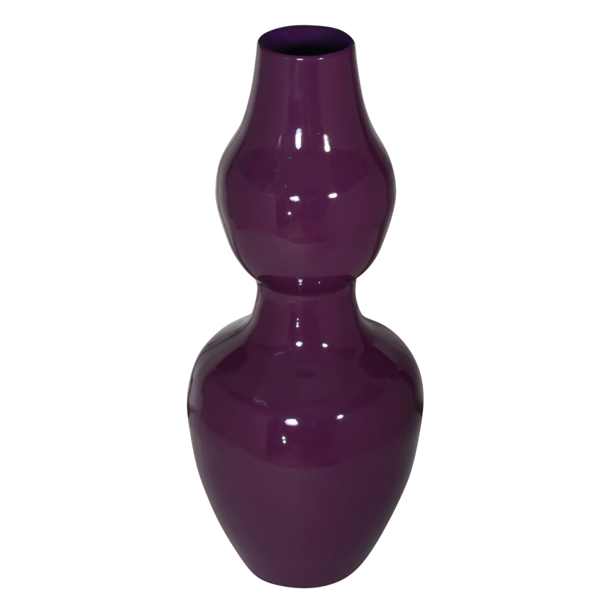 Vase dark purple enamel IR 20x20x46