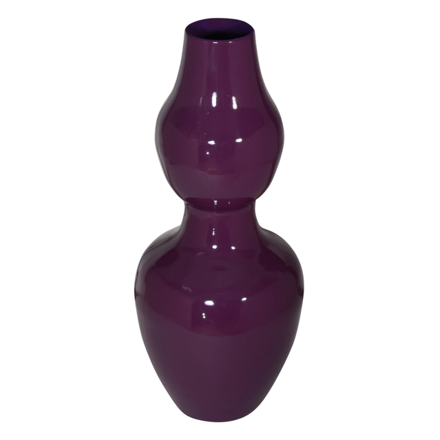 Vase dark purple enamel IR 20x20x46