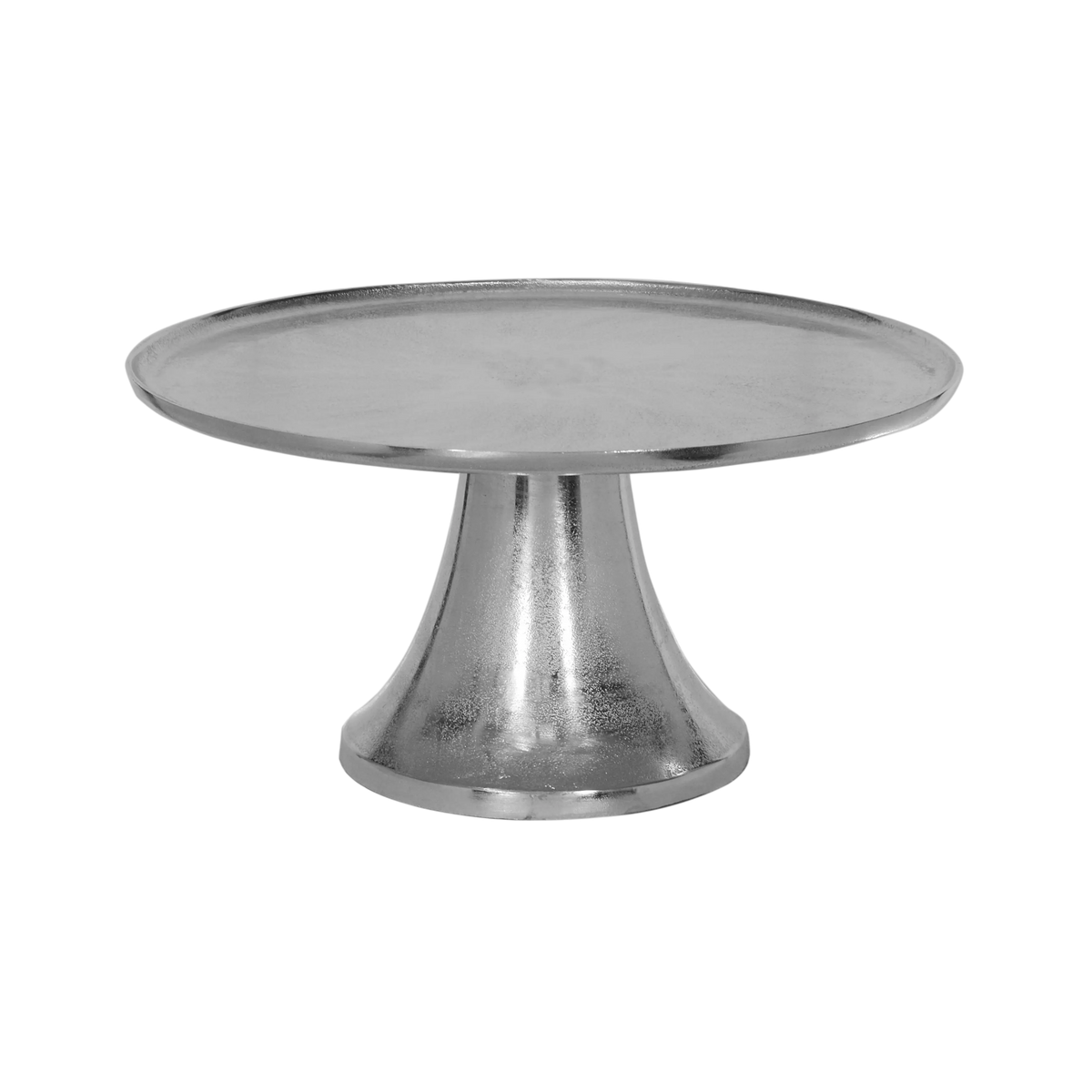 Plate on stand ALU RAW/NI 60x60x30