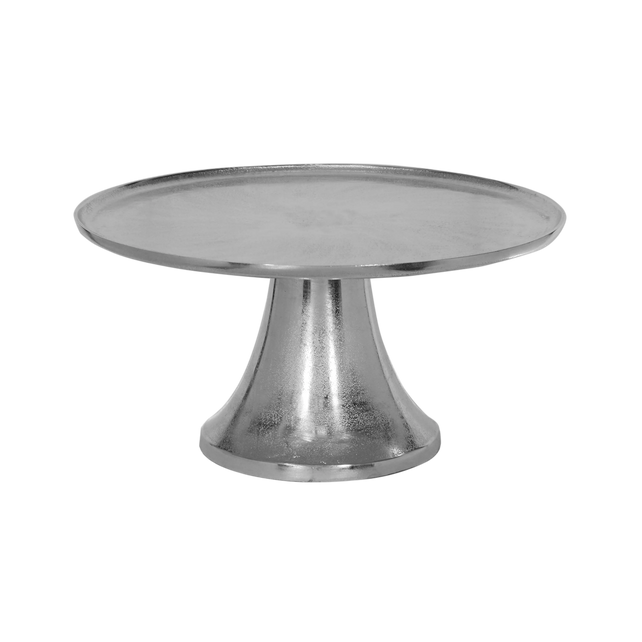 Plate on stand ALU RAW/NI 60x60x30