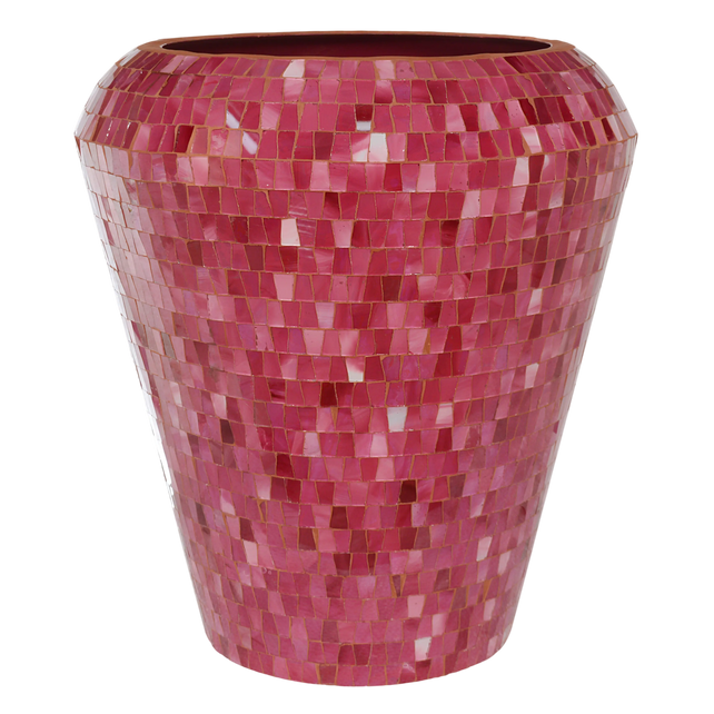 Vase multi pink mosaic IR 38x38x43