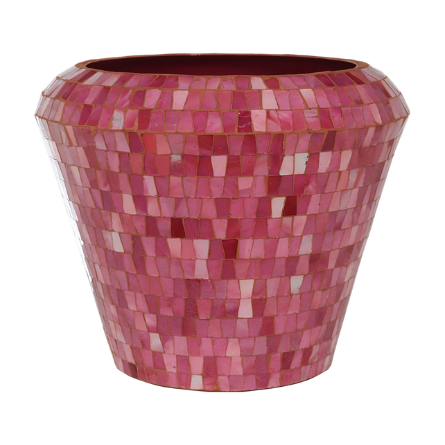 Vase multi pink mosaic IR 31x31x28