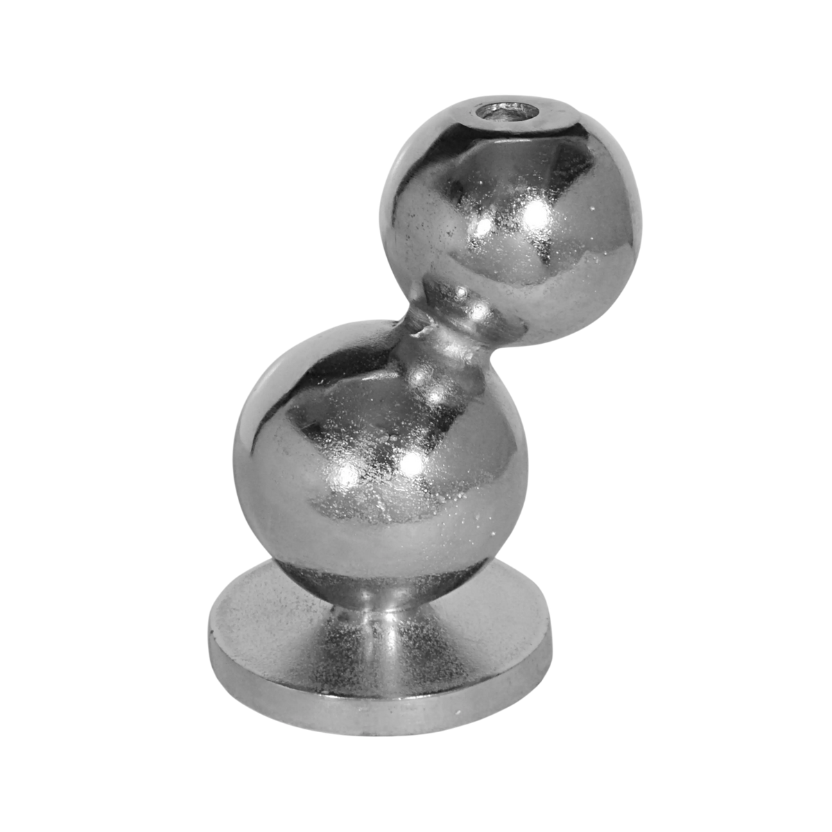 Candle holder bubble ALU RAW/NI 13x12x20