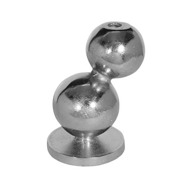 Candle holder bubble ALU RAW/NI 13x12x20