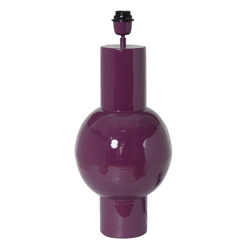 Table lamp dark purple enamel IR 24x24x56