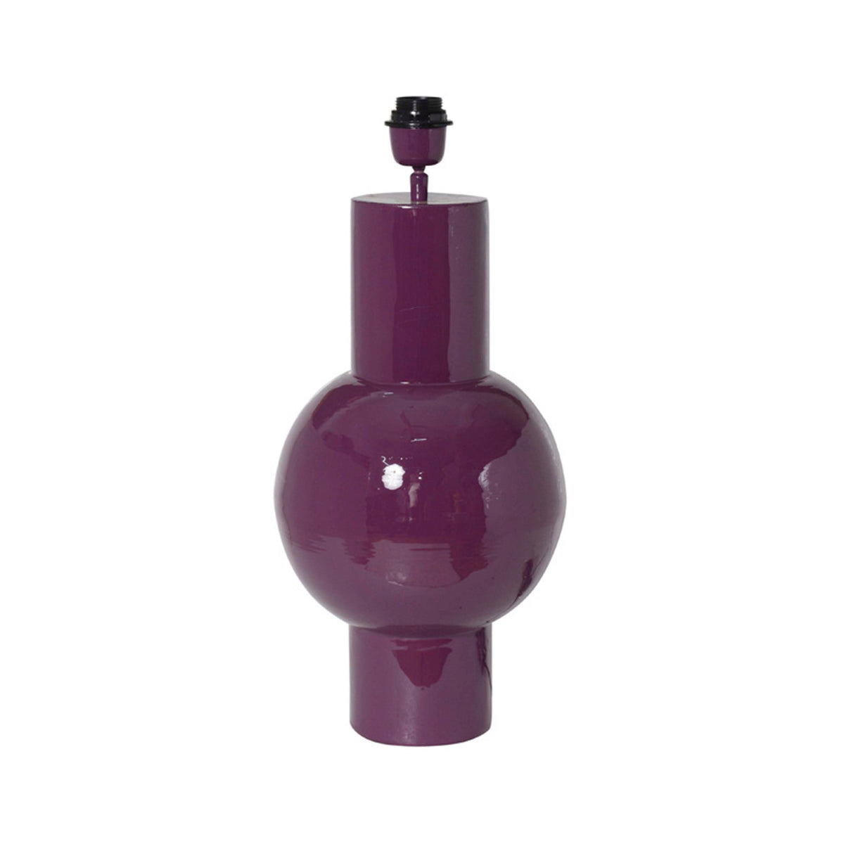Table lamp dark purple enamel IR 20x20x47