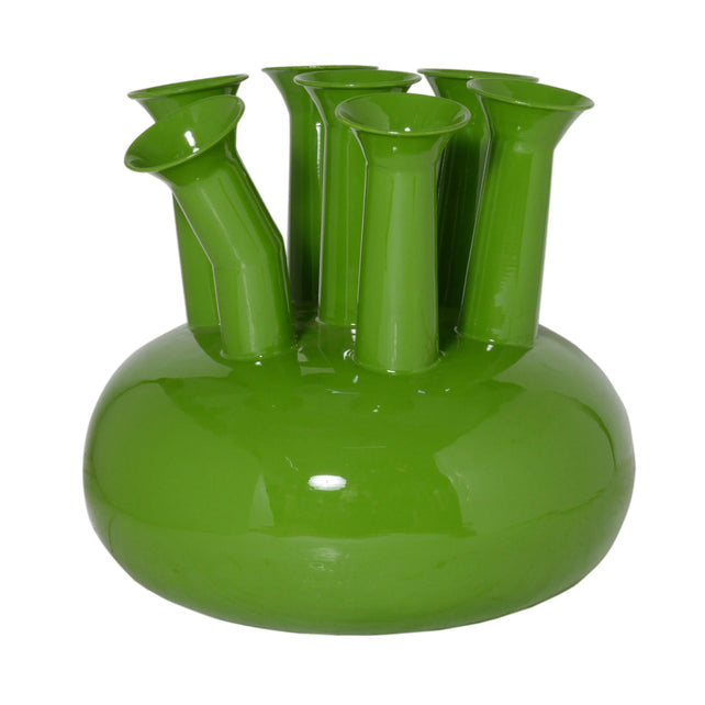 Vase 7 mouth leaf enamel IR 39x39x38