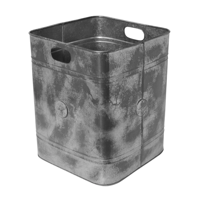 Basket w/moose IR/ANT.ZINC 34x34x57