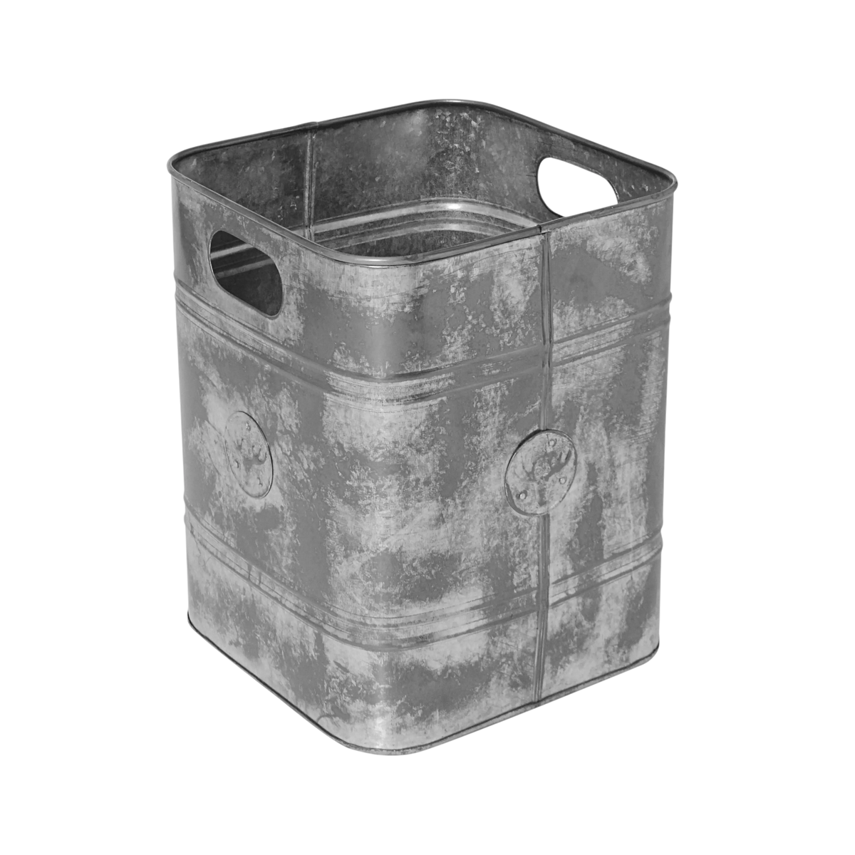 Basket w/moose IR/ANT.ZINC 29x29x37