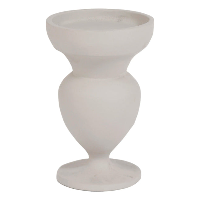 Candle holder ALU RAW/STONE 13x13x19