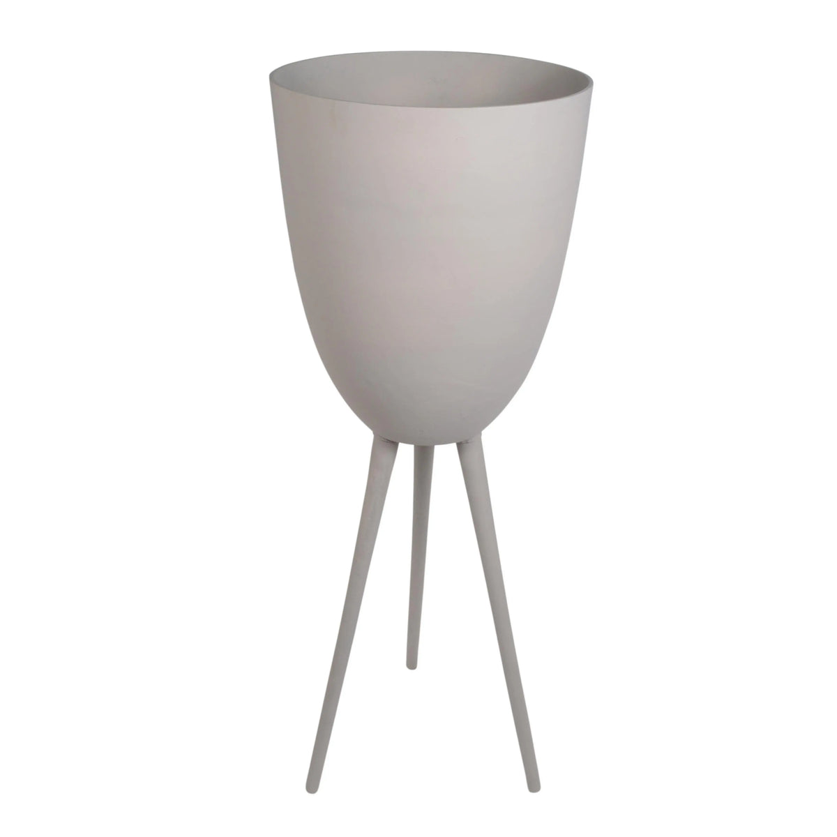 Planter on legs ALU RAW/STONE 47x47x130
