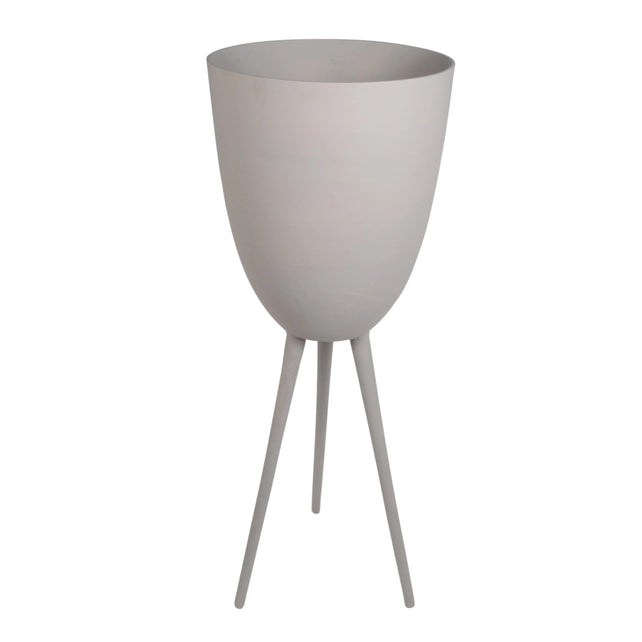 Planter on legs ALU RAW/STONE 47x47x130