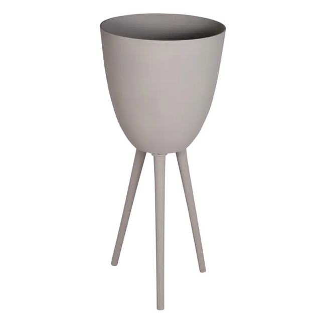 Planter on legs ALU RAW/STONE 40x40x95