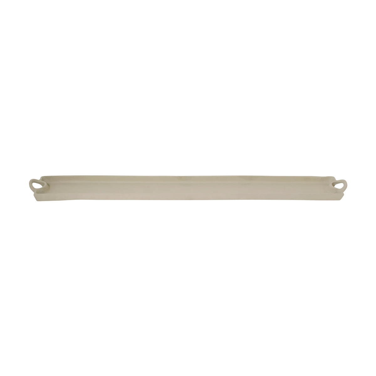 Tray w/handle ALU RAW/SAND 119x13x5