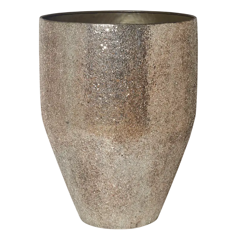 Vase champagnegold mosaic IR 55x55x73