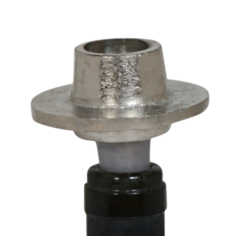 Bottle stopper dinner candle ALU RAW/NI 8x8x9