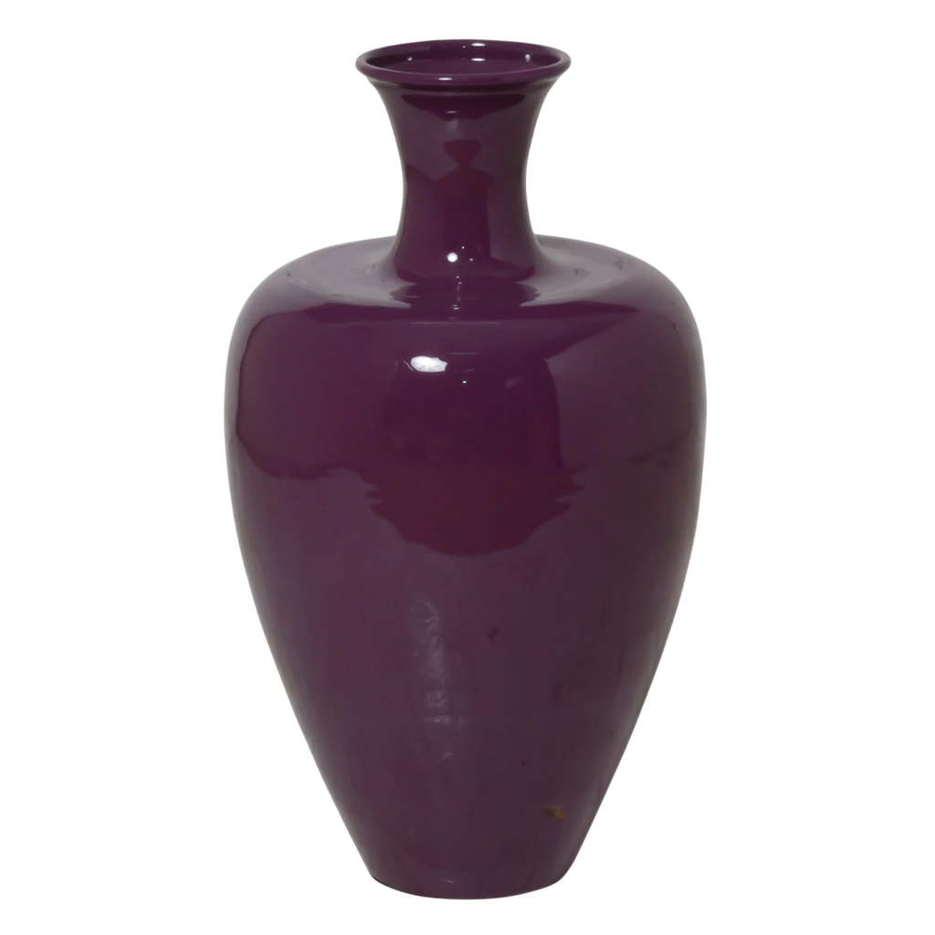 Vase dark purple enamel IR 20x20x36