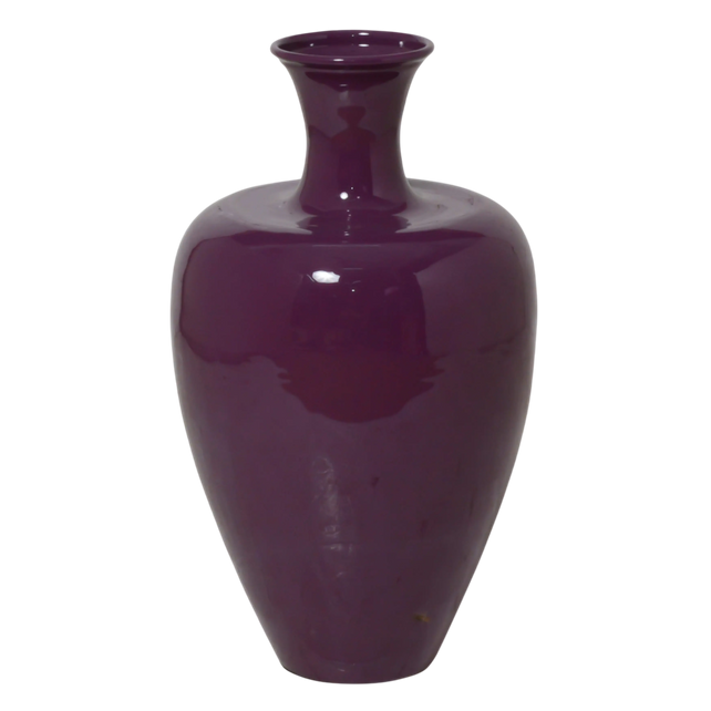 Vase dark purple enamel IR 20x20x36