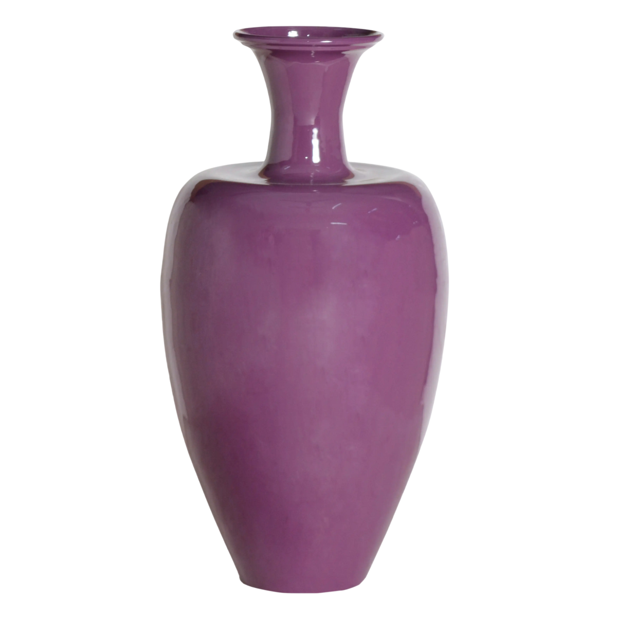Vase dark purple enamel IR 23x23x44
