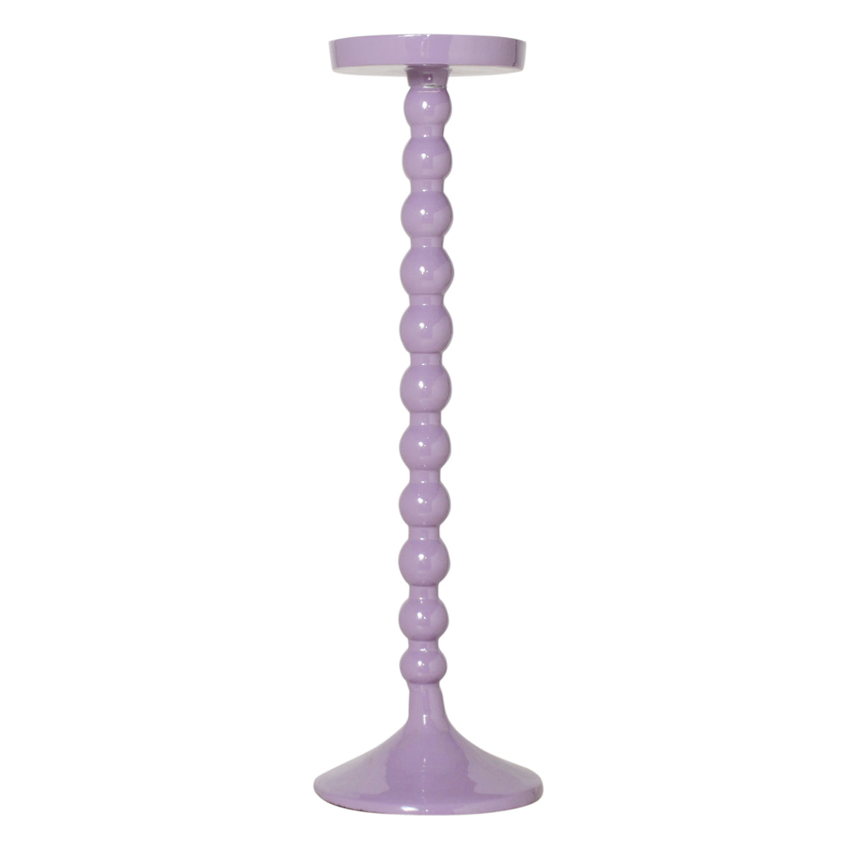 Candle holder lavender enamel ALU RAW 14x14x45