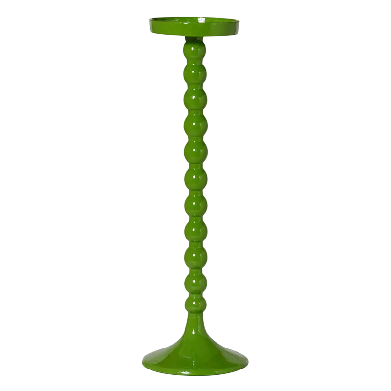 Candle holder leaf enamel ALU RAW 14x14x45