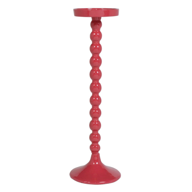 Candle holder magenta enamel ALU RAW 14x14x45