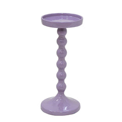 Candle holder lavender enamel ALU RAW 13x13x27