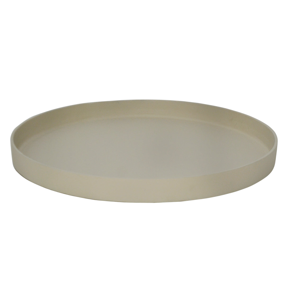 Plate ROWAN round ALU RAW/SAND 50x50x4