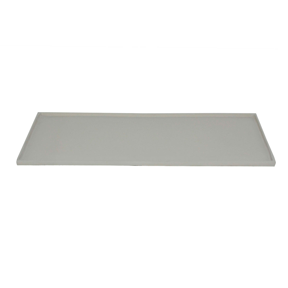 Plaat rechthoekig ALU RAUW/ZAND 83x38x2
