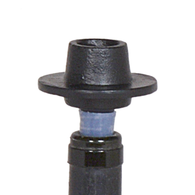Bottle stopper dinner candle ALU RAW/MATTBLACK 8x8x9