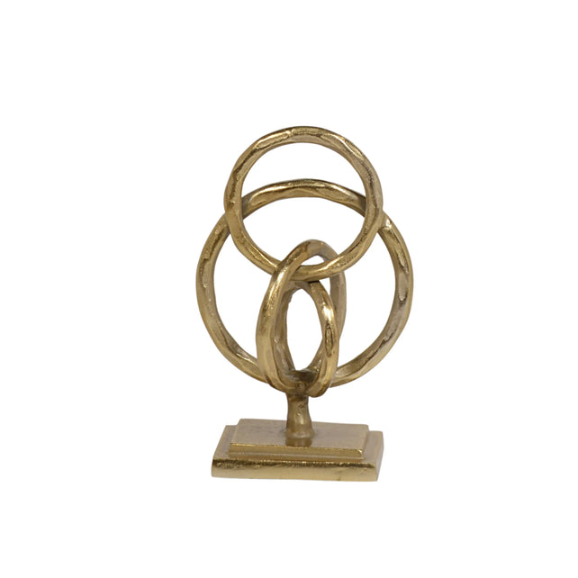 Decorative object ALU RAW/BRASSGOLD 19x12x31