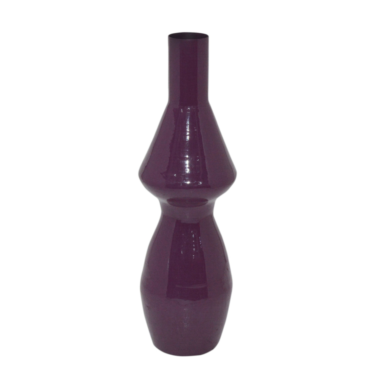 Vase dark purple enamel IR 20x20x60