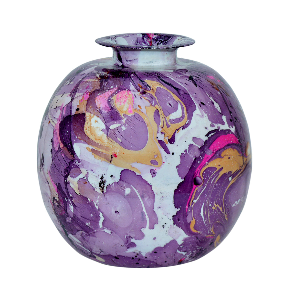 Vase lilac enamel IR 35x35x35
