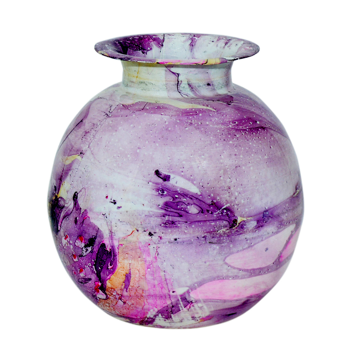 Vase lilac enamel IR 26x26x28