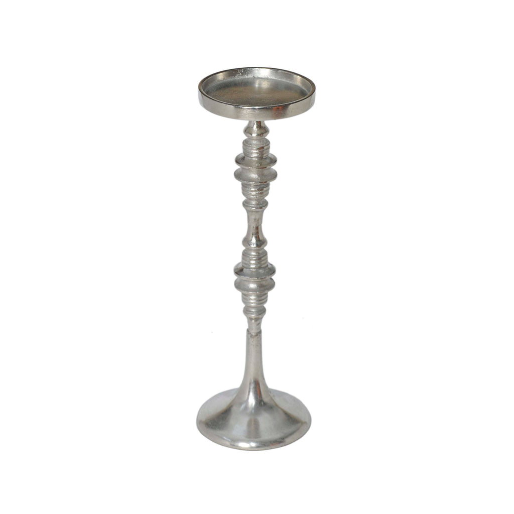 OUTLET Candle holder ALU RAW/NI 12x12x42